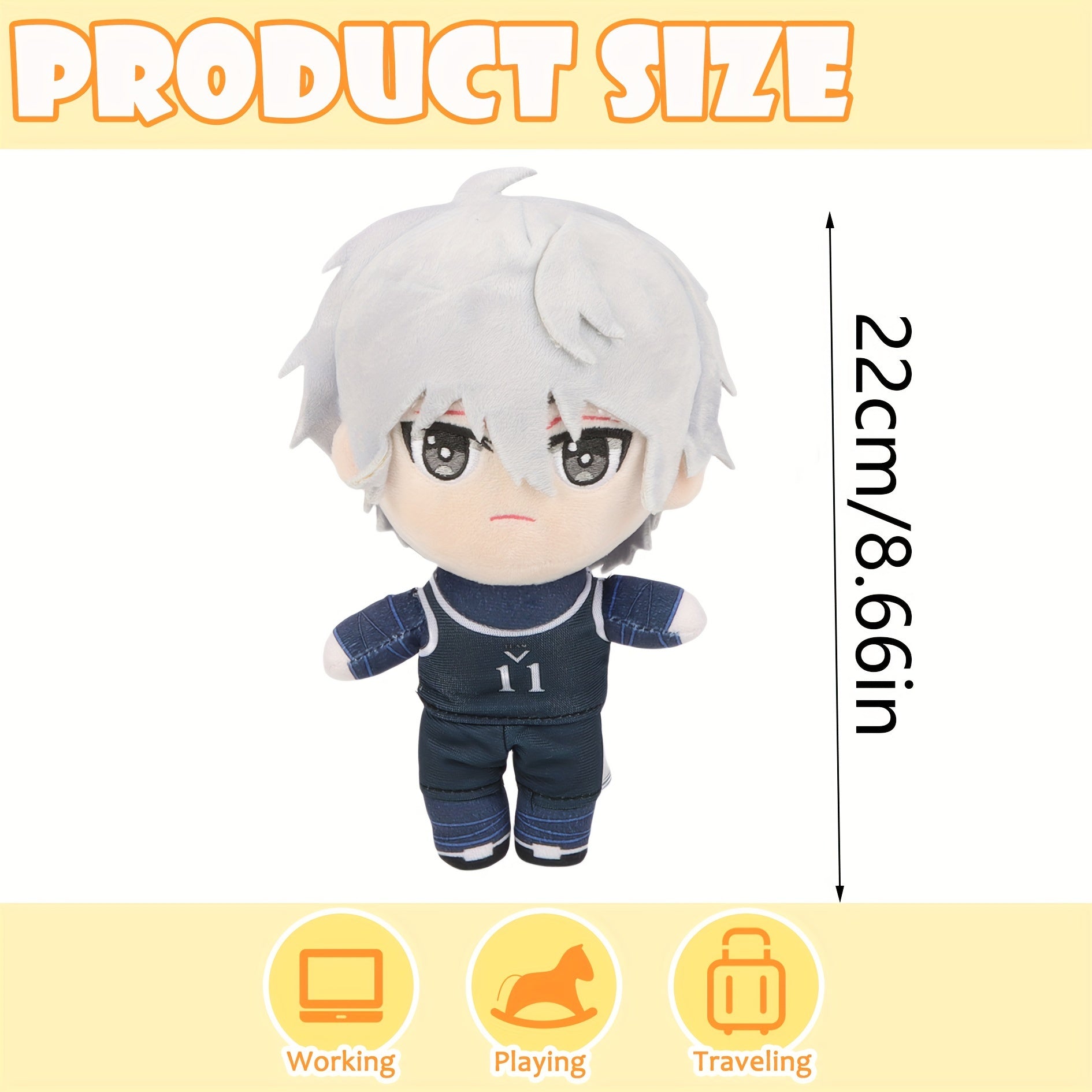 Purple Doll Plush Toy Soft Stuffed Anime Game Characters Gift