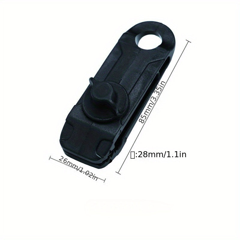 4pcs Outdoor Tent Fixing Plastic Clips Lock Grip Clamps For Camping