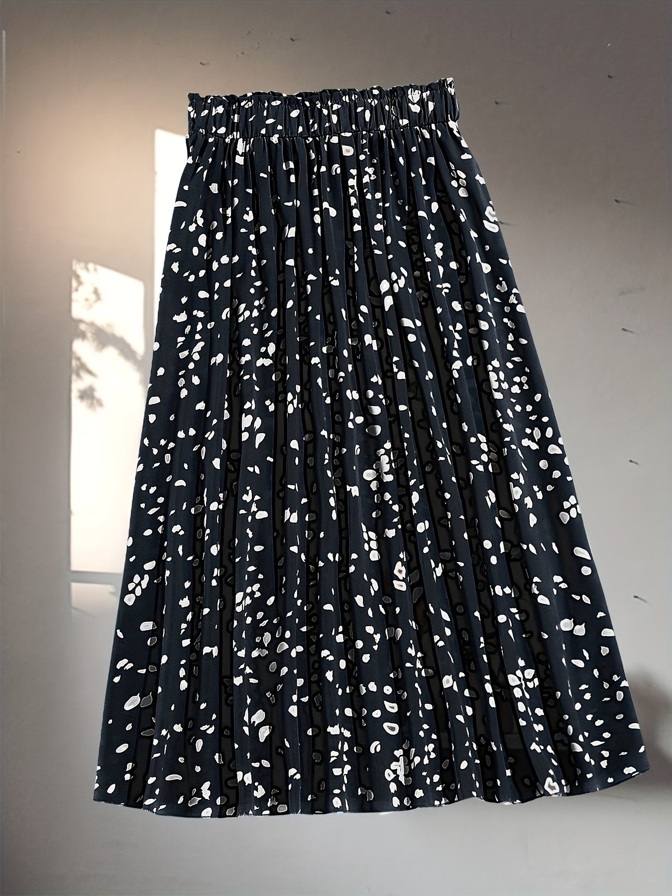 Elastic Waist Pleated Skirt for Women's Spring & Summer