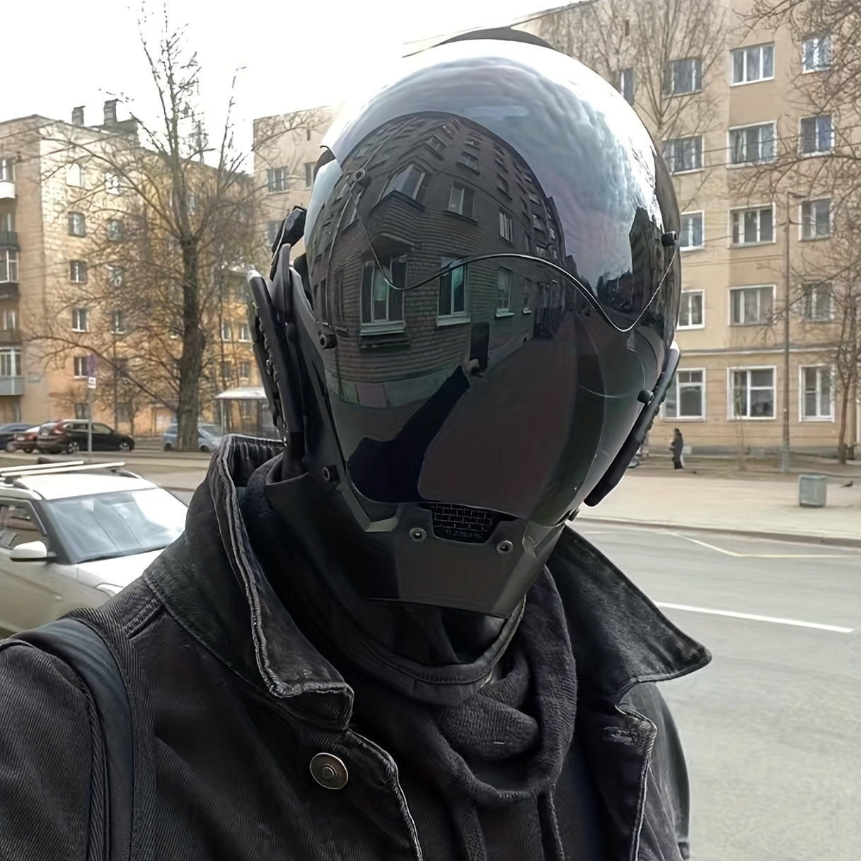 Cyberpunk Mask Cosplay Jewelry Dark Mask Role playing Robot