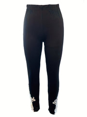 Solid Skinny Leggings Casual Women's Clothing