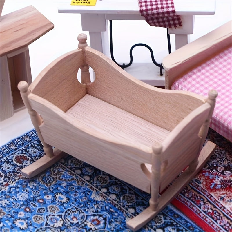 Dollhouse Rocking Chair Furniture Ornament