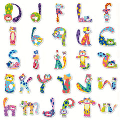 50pcs Cartoon Animal Graffiti Stickers for Laptop Helmet Water Cup