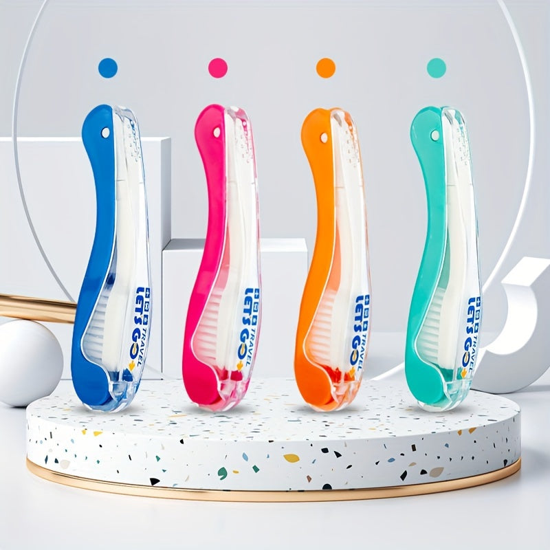 Portable Folding Toothbrush Soft Bristles Camping Travel