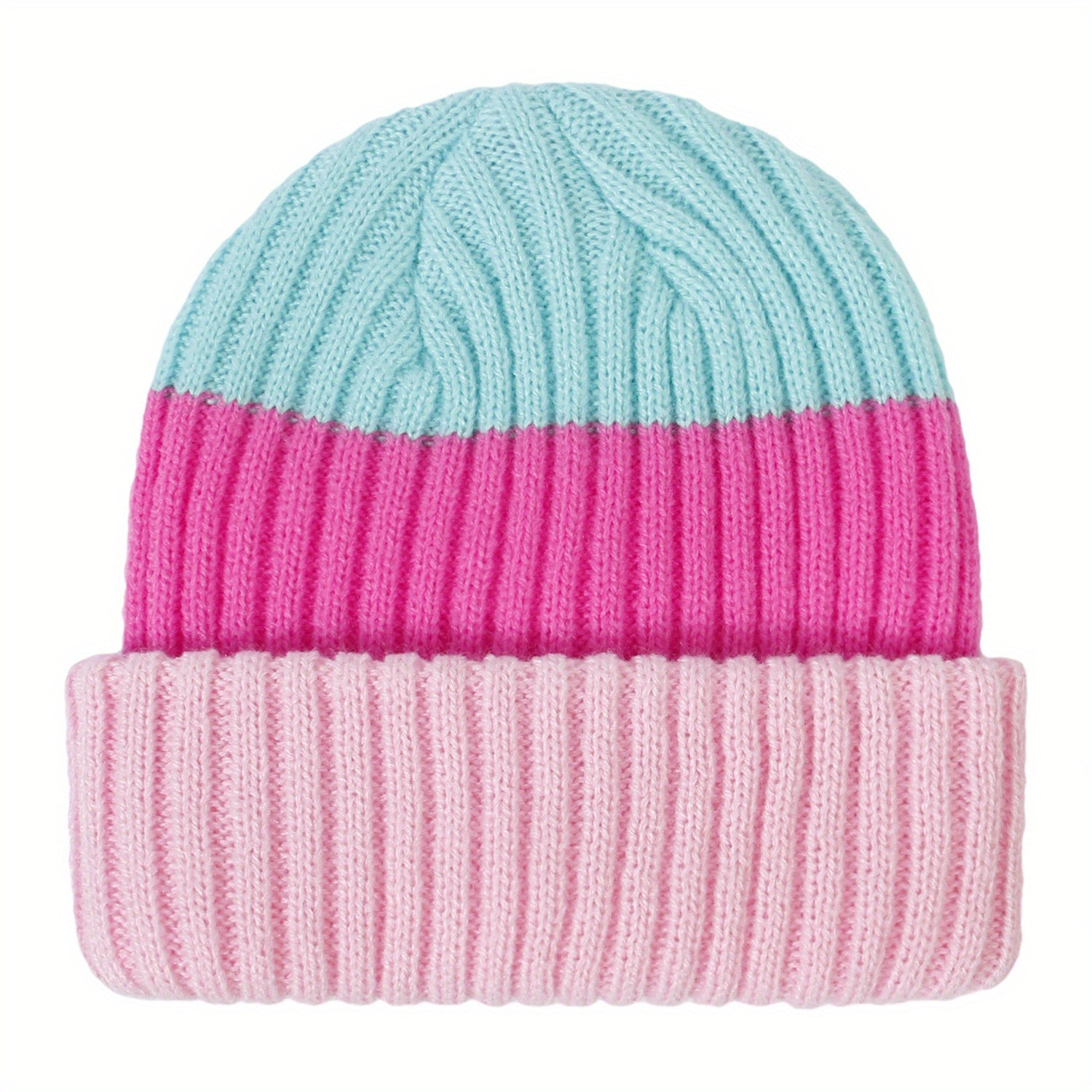 Warm Striped Kids Baby Woolen Hat for Autumn & Winter
