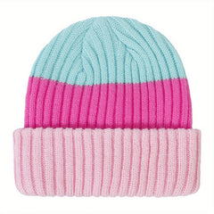 Warm Striped Kids Baby Woolen Hat for Autumn & Winter