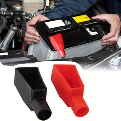 2pcs Red Top Post Flexible Terminal Covers