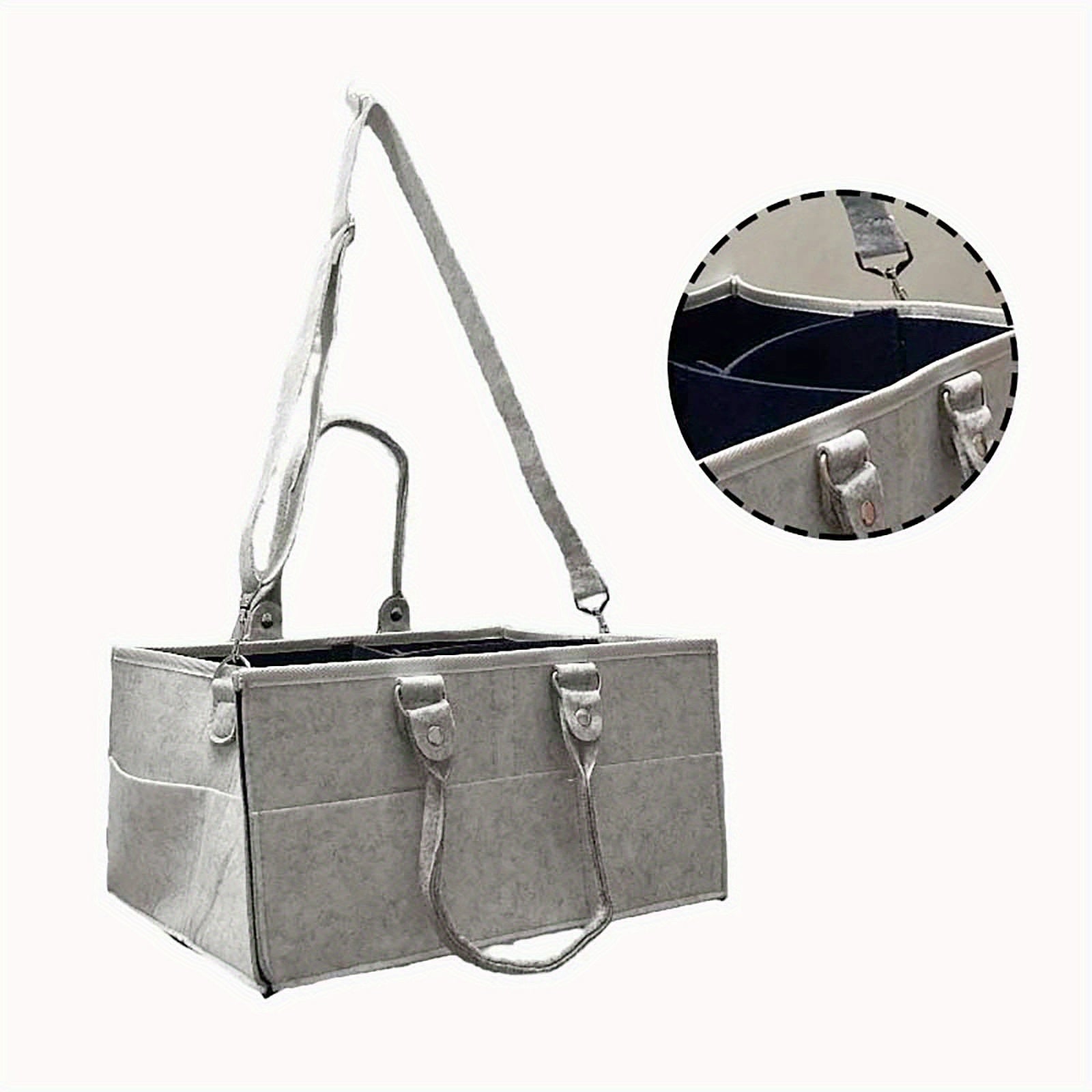 Baby Nappy Caddy Organiser With Foldable Diaper Bag