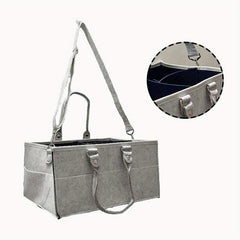 Baby Nappy Caddy Organiser With Foldable Diaper Bag