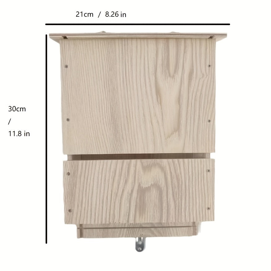Wooden Bat House Fairy Bird House Outdoor Decor Kit