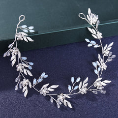 Bride Hair Jewelry Golden Headdress Wedding Comb