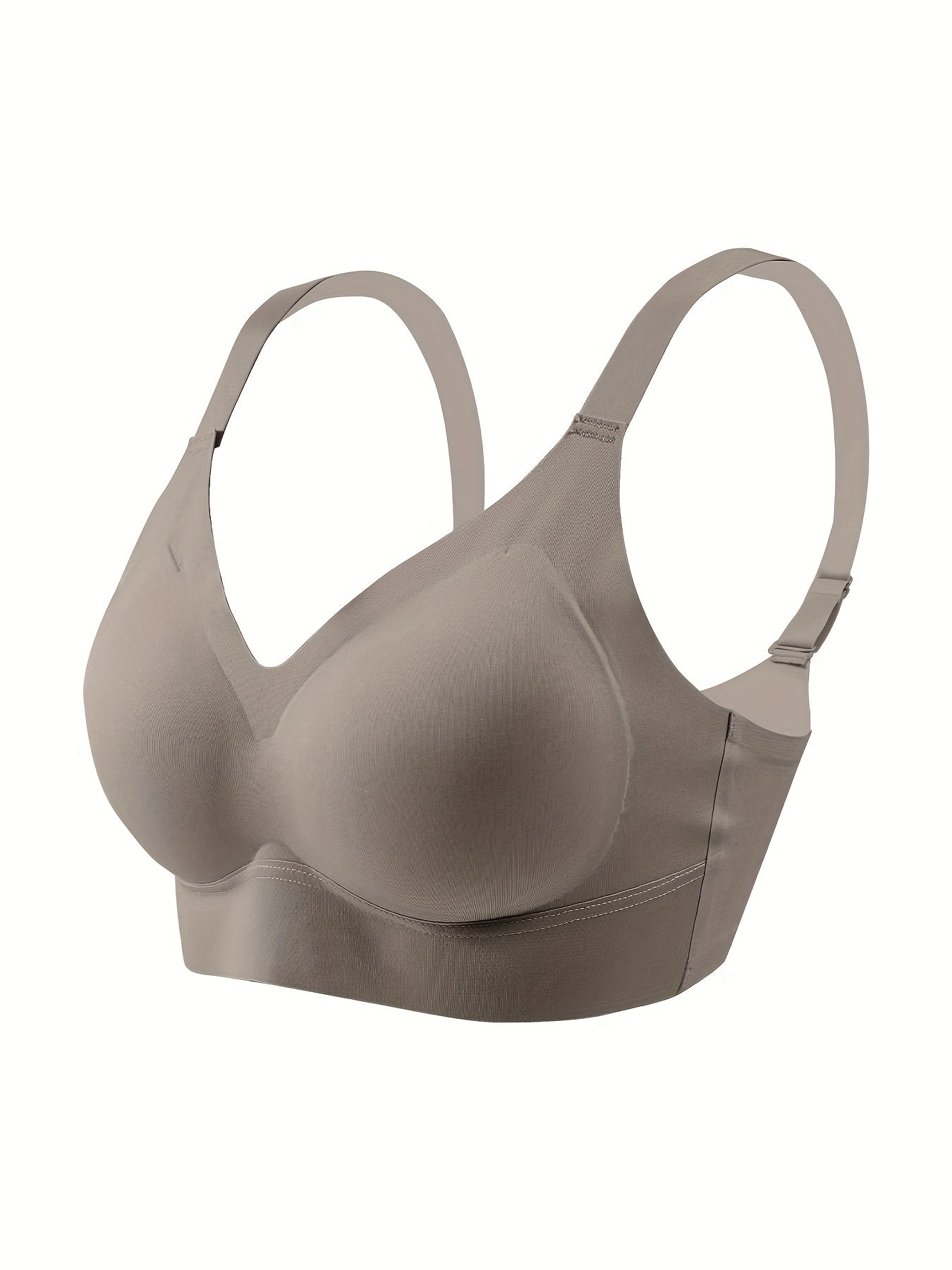 Solid Wireless Bra Comfy Full Coverage Women's Lingerie