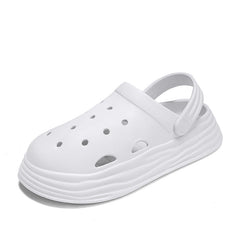 Women's Platform Clogs Solid Closed Toe Sandals