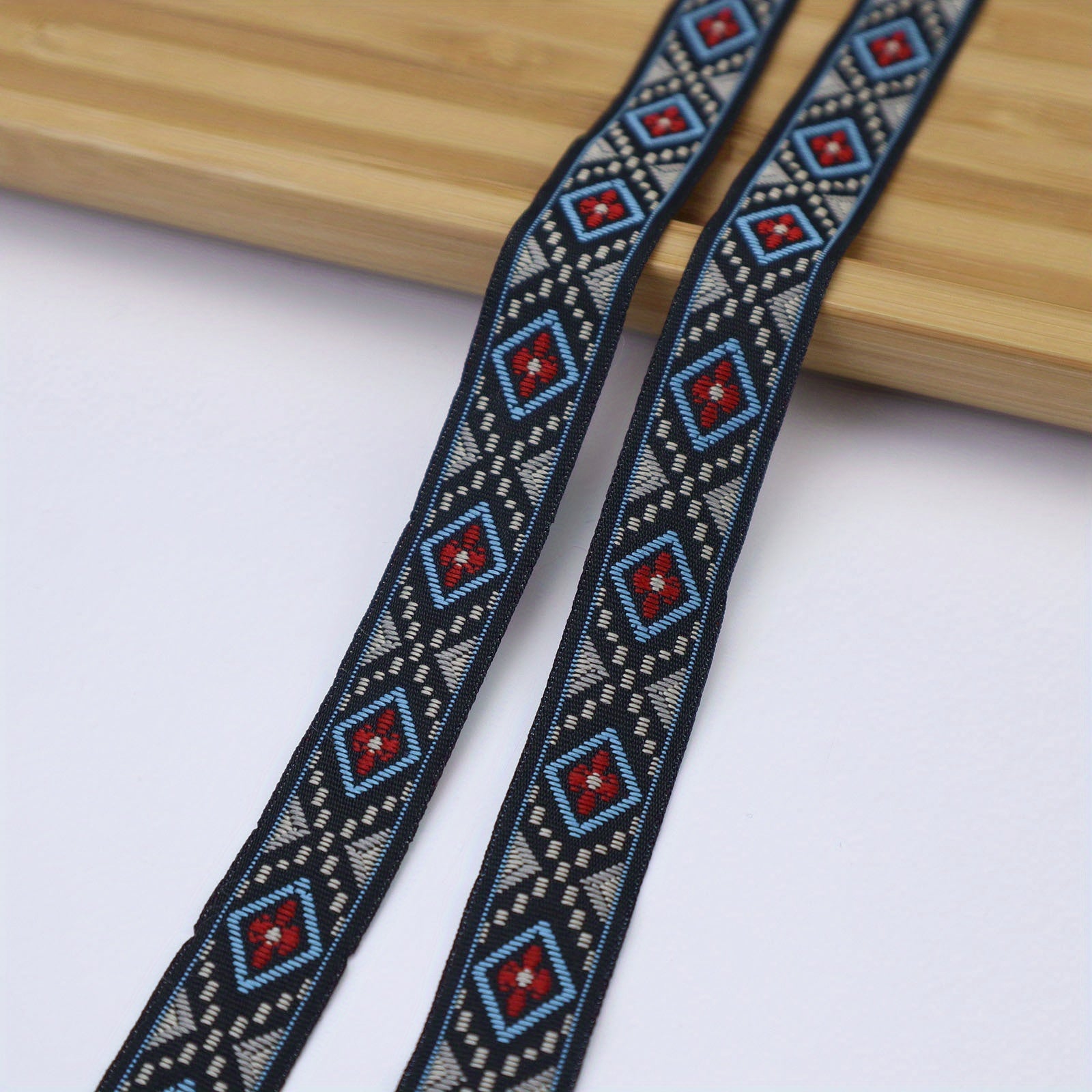Jacquard Lace Ribbon Embroidered Trim For Sewing Crafts
