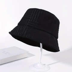 Striped Jacquard Bucket Hat Unisex Candy Sunshade Basin Hat Lightweight Fisherma