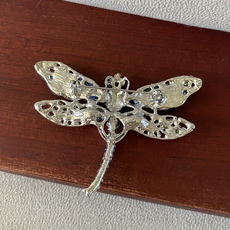 Crystal Vintage Dragonfly Brooches Insect Brooch Pins Coat Hat Suit Accessories