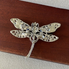 Crystal Vintage Dragonfly Brooches Insect Brooch Pins Coat Hat Suit Accessories