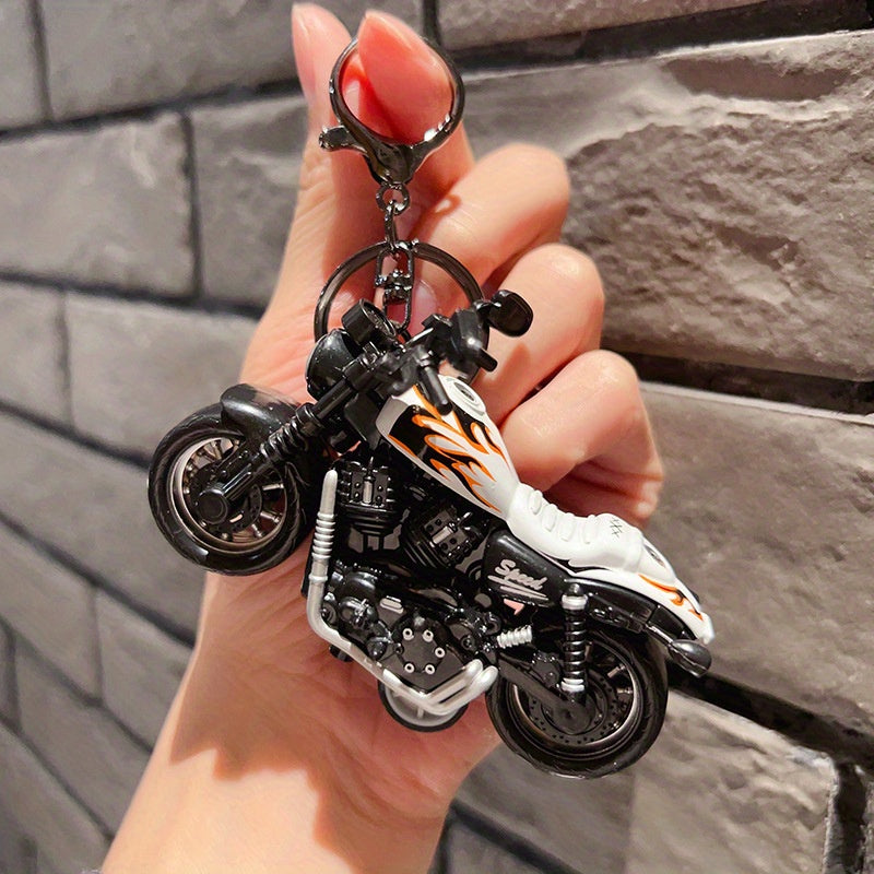 Hip Hop Motorcycle Doll Keychain For Men