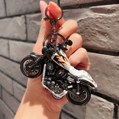 Hip Hop Motorcycle Doll Keychain For Men