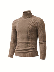 Men's Turtleneck Sweater High Stretch Thermal Top
