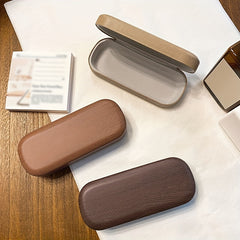 Wood Grain Glasses Case Portable Glasses Case