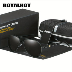RoyalHot Men's Polarized Toad Mirror Sunglasses