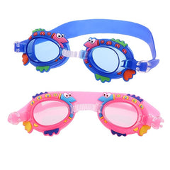 Girls Cartoon Swim Goggles - Waterproof and Adjustable