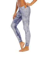 Women's Tie Dye Yoga Leggings Seamless Stretchy and Comfortable