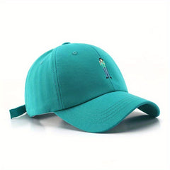 Embroidered Cartoon Character Baseball Cap for Women