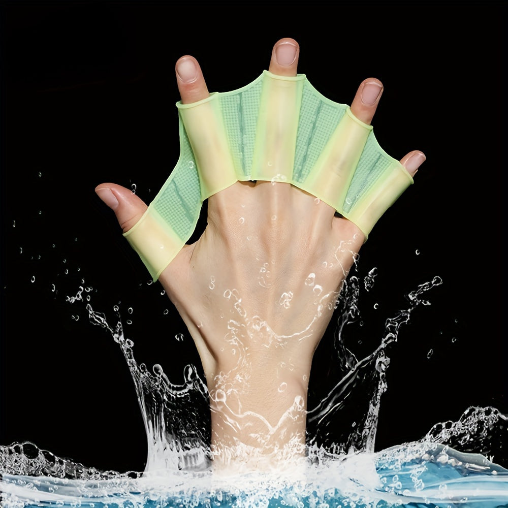 Non Slip Silicone Swimming Hand Fins for Pool Beach Sea Diving Training