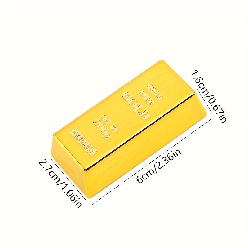 Prop Golden Bar Outdoor Treasure Game Party Trick Prop Golden Bar