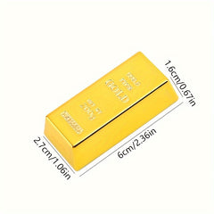 Prop Golden Bar Outdoor Treasure Game Party Trick Prop Golden Bar