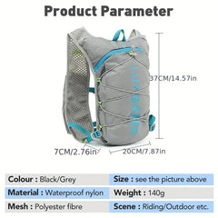 Reflective Sports Backpack w/Water Bag & Bottle