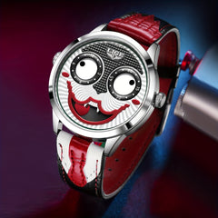 LIGE Fun Boys Watch Classic Clown No Pointer Student Quartz Watch Men