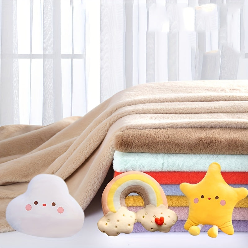 8mm Thickened Rex Rabbit Fur Fabric DIY Plush