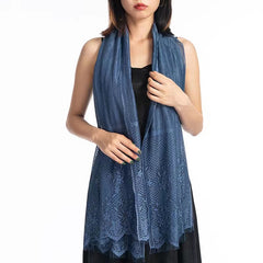 Bridal Hollow Floral Wedding Shawl Sun Protection Beach Towel