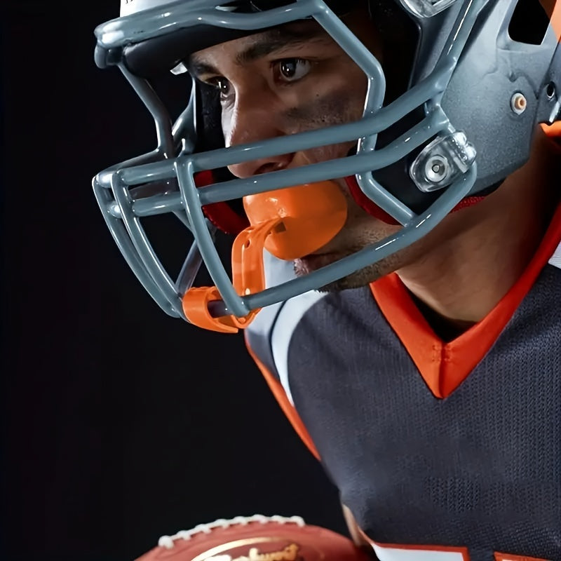 Double Layer Sports Mouthguard with Lanyard - Football & Hockey