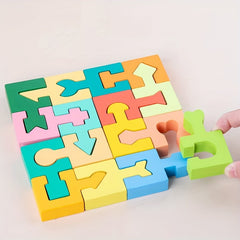 Wooden Geometric Shapes Matching Educational Toy