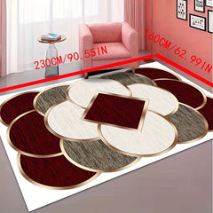 Modern Geometric Area Rugs Crystal Velvet Rug