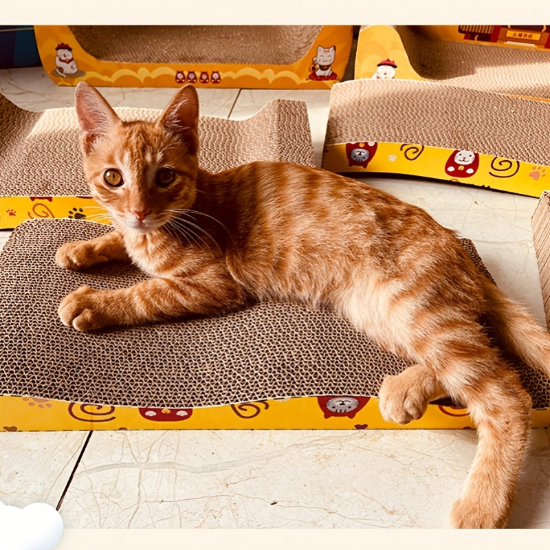 Cat Scratching Board Pad Anti Slip Corrugate Paper for Pet Kitten Claw Grinding