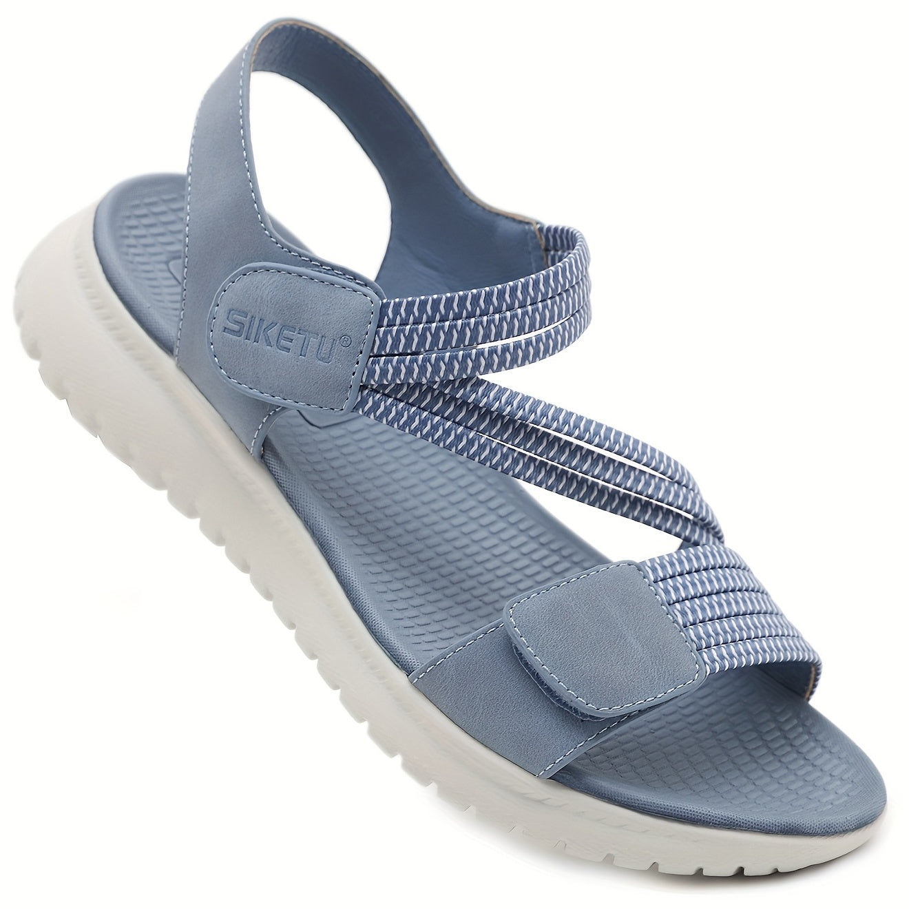 Women's Comfy Flat Sports Sandals Hook & Loop Strap Casual Outdoor Sandals