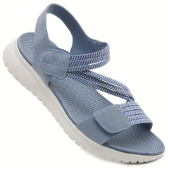 Women's Comfy Flat Sports Sandals Hook & Loop Strap Casual Outdoor Sandals
