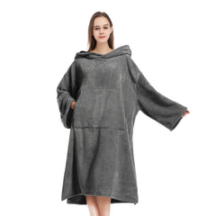 Mutao Surf Poncho Changing Robe Unisex Hooded Bathrobe Soft Swimming Poncho