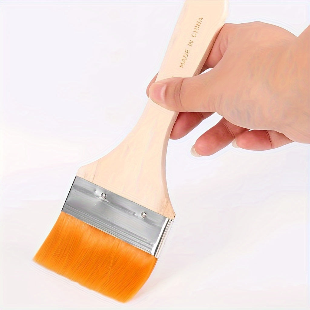 Yellow Paint Hair Brush Thickened Brown Hair Brush Cleaning Sweeping Bru