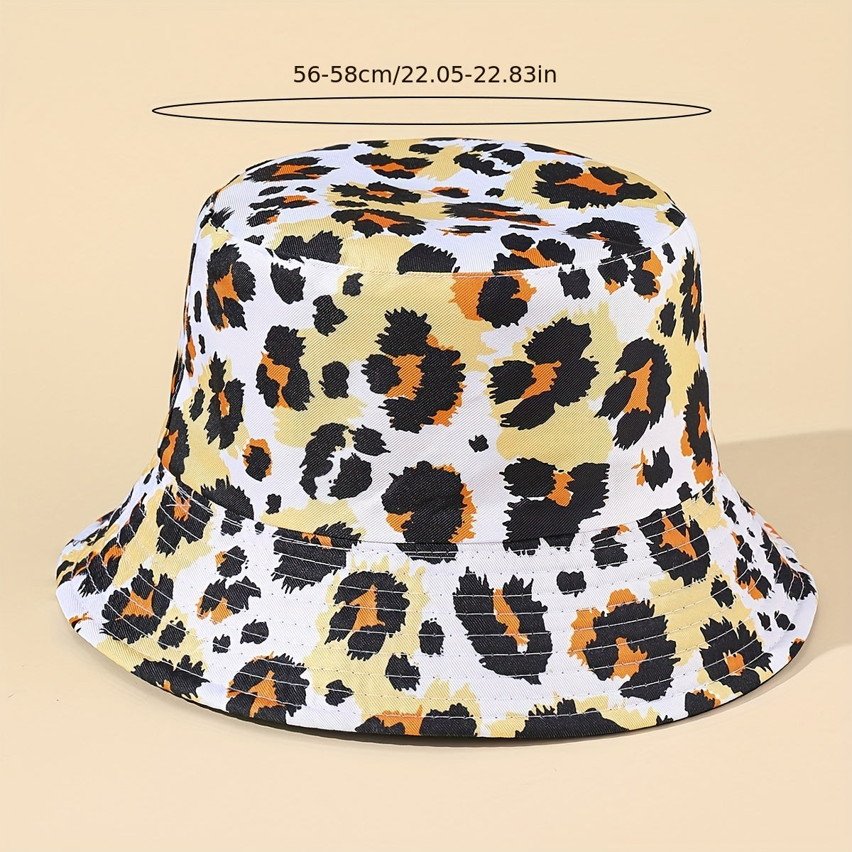 Leopard Print Bucket Hat Lightweight Casual Basin Hat