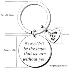 Thank You Keychain for Friends, Couple, Families