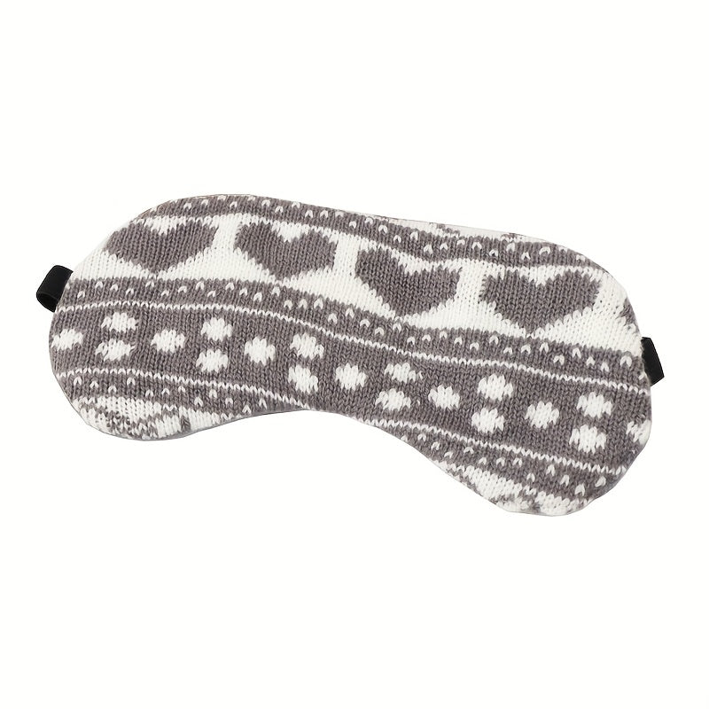 Knitted Eye Mask & Velvet Socks Set for Camping - Cozy Sleep Accessories