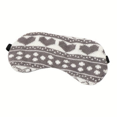Knitted Eye Mask & Velvet Socks Set for Camping - Cozy Sleep Accessories