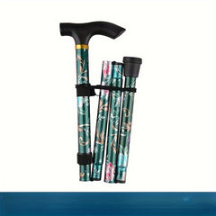 Folding Telescopic Aluminum Climbing Stick Five Section Outdoor Hiking Cane