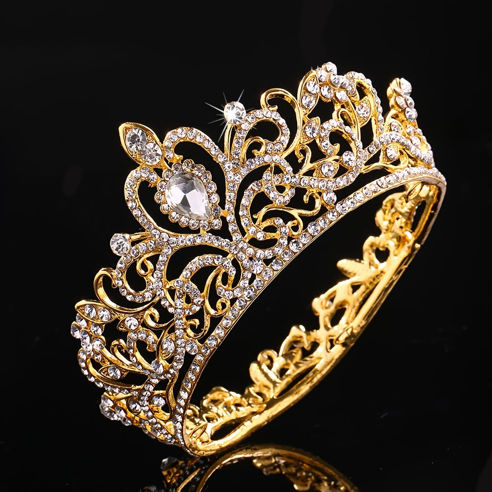 Crystal Rhinestone Wedding Tiaras Bridal Hair Accessories Crown
